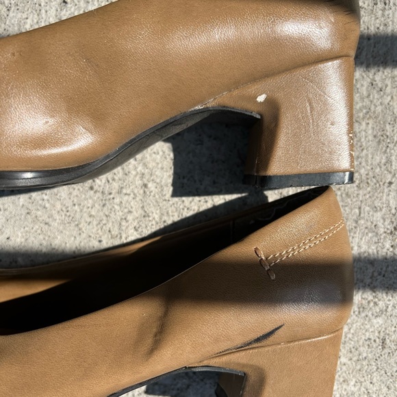 Beige block 90s heels - Picture 3 of 5